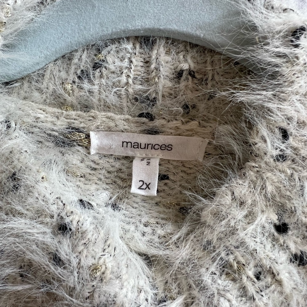 Fuzzy Multi-Colored Sweater - Picture 4 of 5